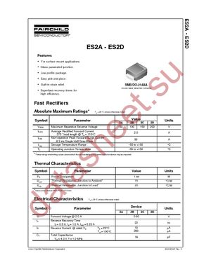 ES2A datasheet  